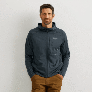 Men's High Route Grid Fleece-Lined Full-Zip Hoodie