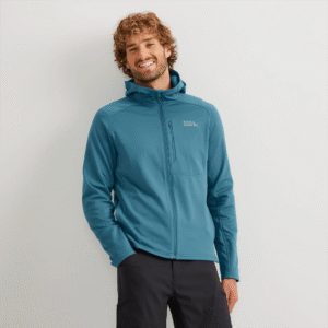 Men's High Route Grid Fleece-Lined Full-Zip Hoodie