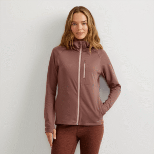 Women's High Route Grid Fleece Full-Zip Hoodie