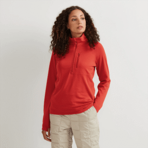 Women's High Route Grid Fleece-Lined 1/4-Zip Pullover