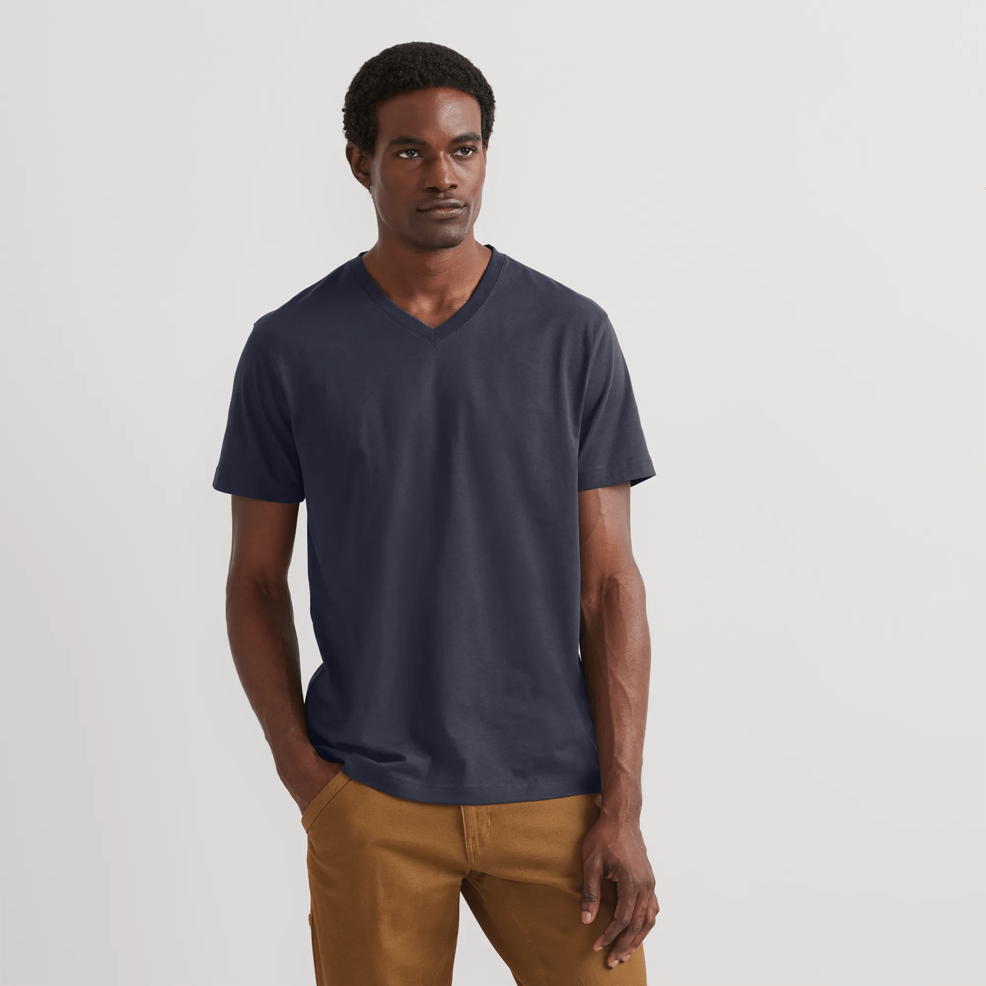 Men's Legend Wash 100% Cotton Short-Sleeve V-Neck T-Shirt