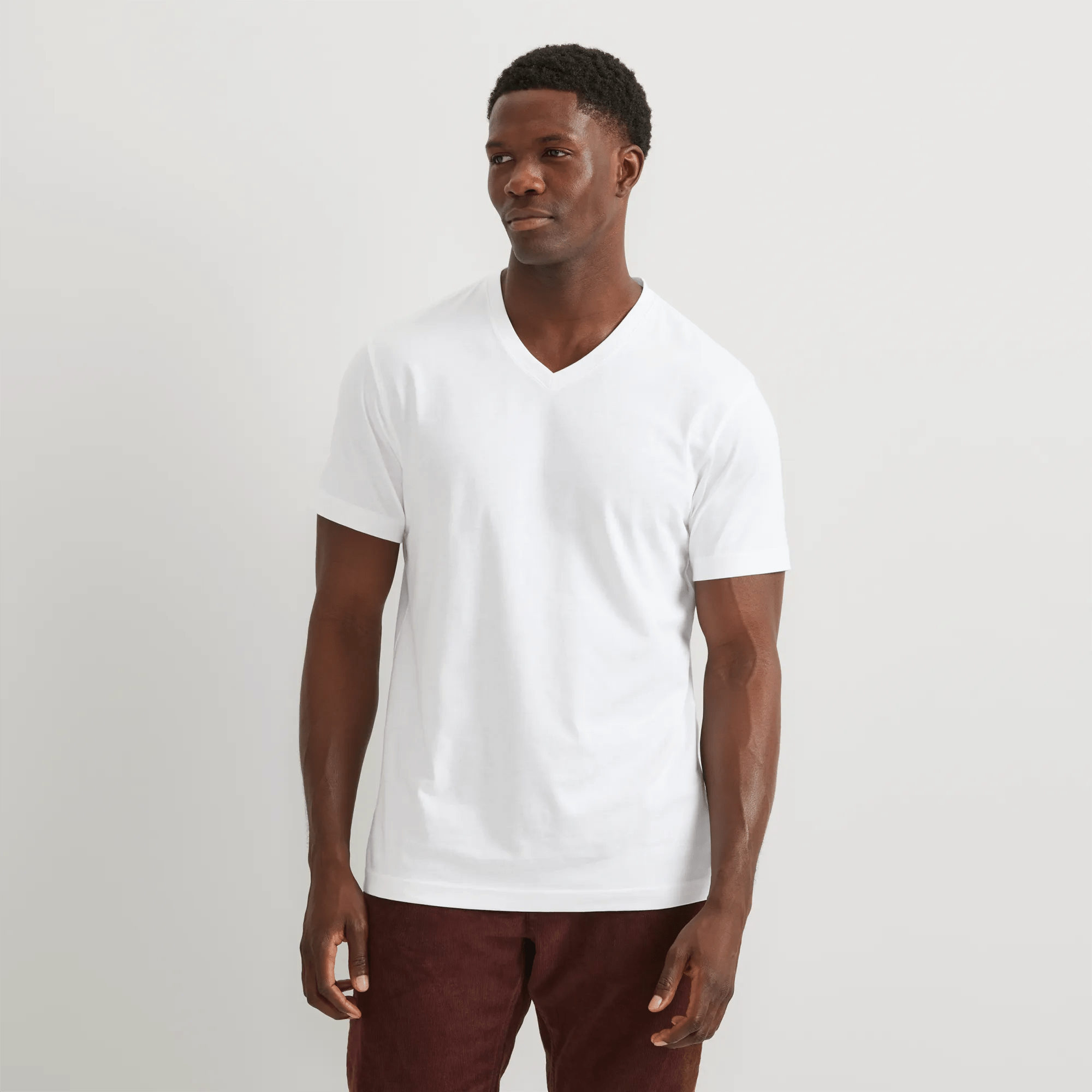 Men's Legend Wash 100% Cotton Short-Sleeve V-Neck T-Shirt