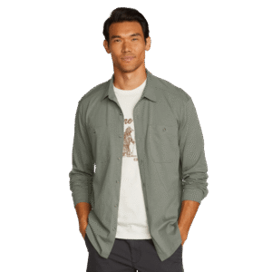 Men's Baja Long-Sleeve Knit Button-Up Shirt