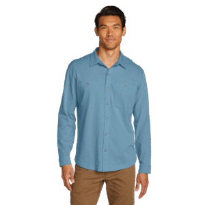 Men's Baja Long-Sleeve Knit Button-Up Shirt