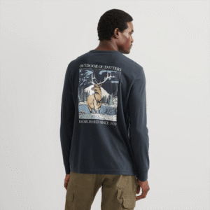 Long-Sleeve Graphic T-Shirt - Elk In The Wild