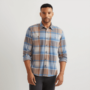 Men's Soft Knit Button Down Shirt
