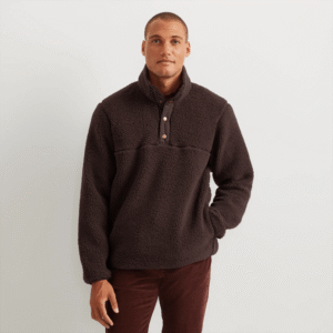 Men's Chill Out Fleece Snap Moc Pullover