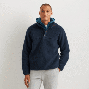 Men's Chill Out Fleece Snap Moc Pullover