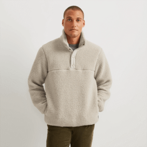 Men's Chill Out Fleece Snap Moc Pullover