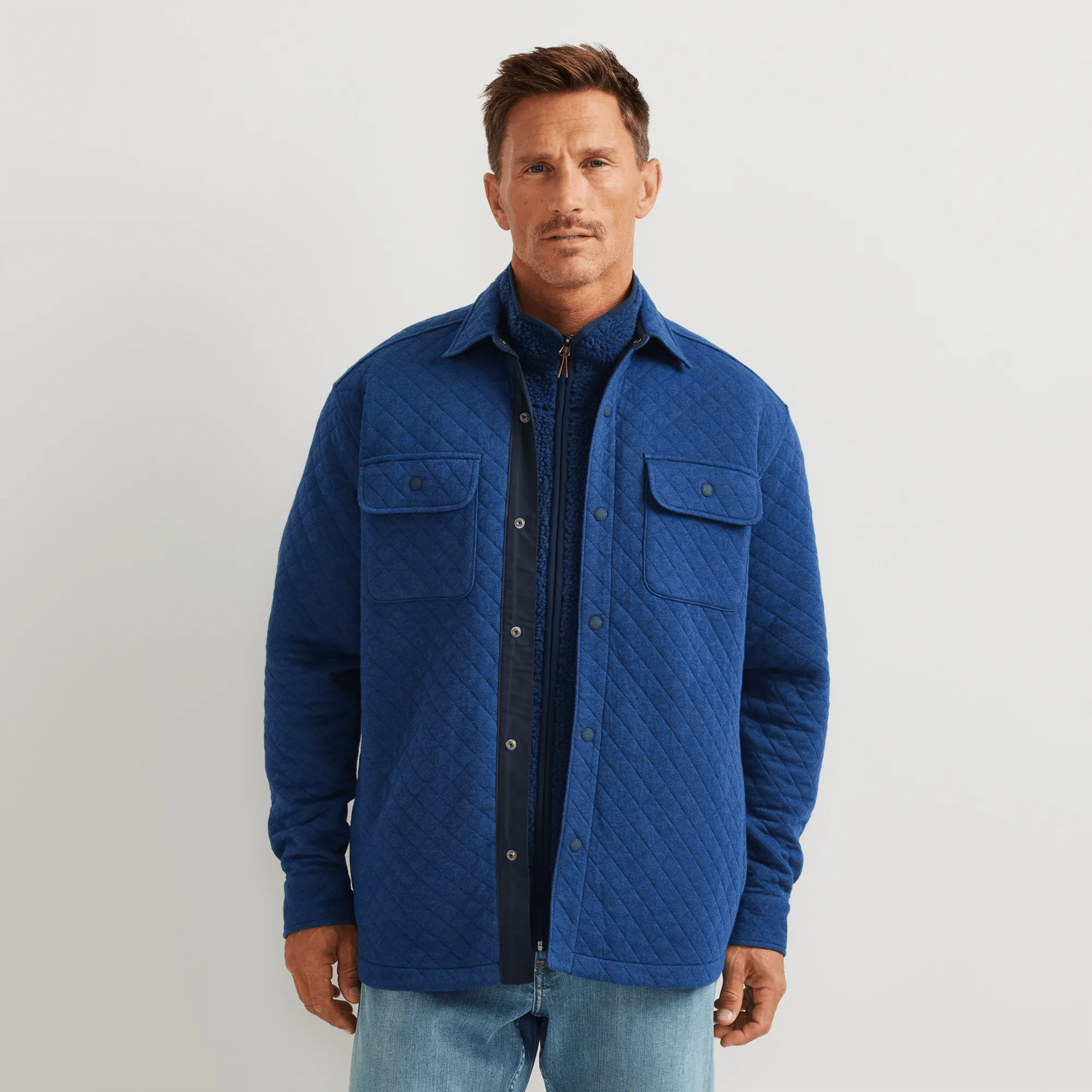 Men's Quilted Shirt Jacket