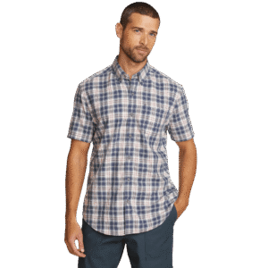 Men's Tidelands Short-Sleeve Yarn-Dyed Textured Shirt