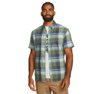 Men's Tidelands Short-Sleeve Yarn-Dyed Textured Shirt
