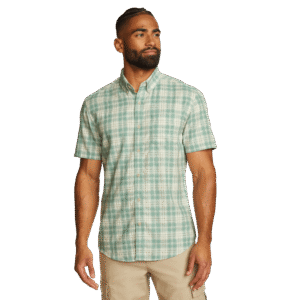 Men's Tidelands Short-Sleeve Yarn-Dyed Textured Shirt