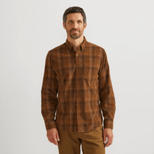 Men's Fine-Wale Corduroy Shirt - Plaid