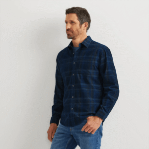 Men's Fine-Wale Corduroy Shirt - Plaid