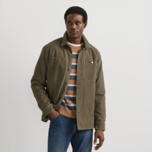Men's Mountain Flex Fleece-Lined Canvas Shirt Jacket