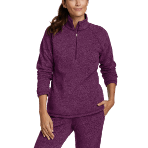 Women's Fast Fleece Raglan-Sleeve 1/4-Zip - Solid