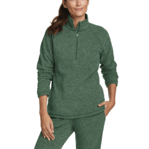 Women's Fast Fleece Raglan-Sleeve 1/4-Zip - Solid