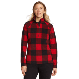 Women's Fast Fleece Raglan-Sleeve 1/4-Zip - Print