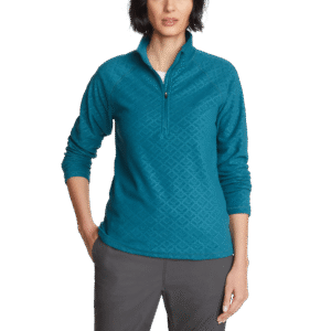 Women's Fast Fleece Raglan-Sleeve 1/4-Zip - Print