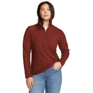 Women's Fast Fleece Raglan-Sleeve 1/4-Zip - Print