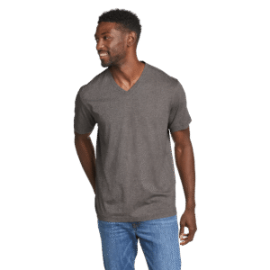 Men's Legend Wash Classic Short-Sleeve 100% Cotton V-Neck T-Shirt