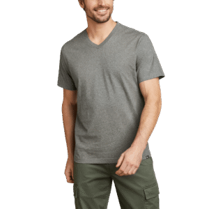 Men's Legend Wash Classic Short-Sleeve 100% Cotton V-Neck T-Shirt