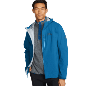 Men's Cloud Cap 3L Waterproof Stretch Hooded Rain Jacket