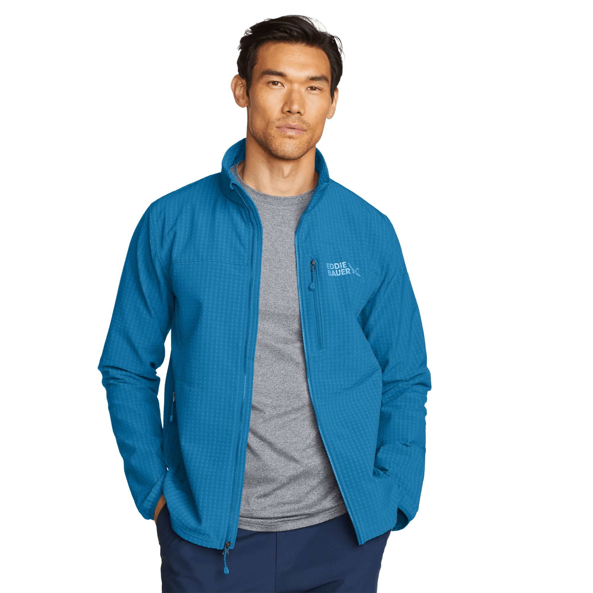 Men's Sandstone Grid Shell Jacket