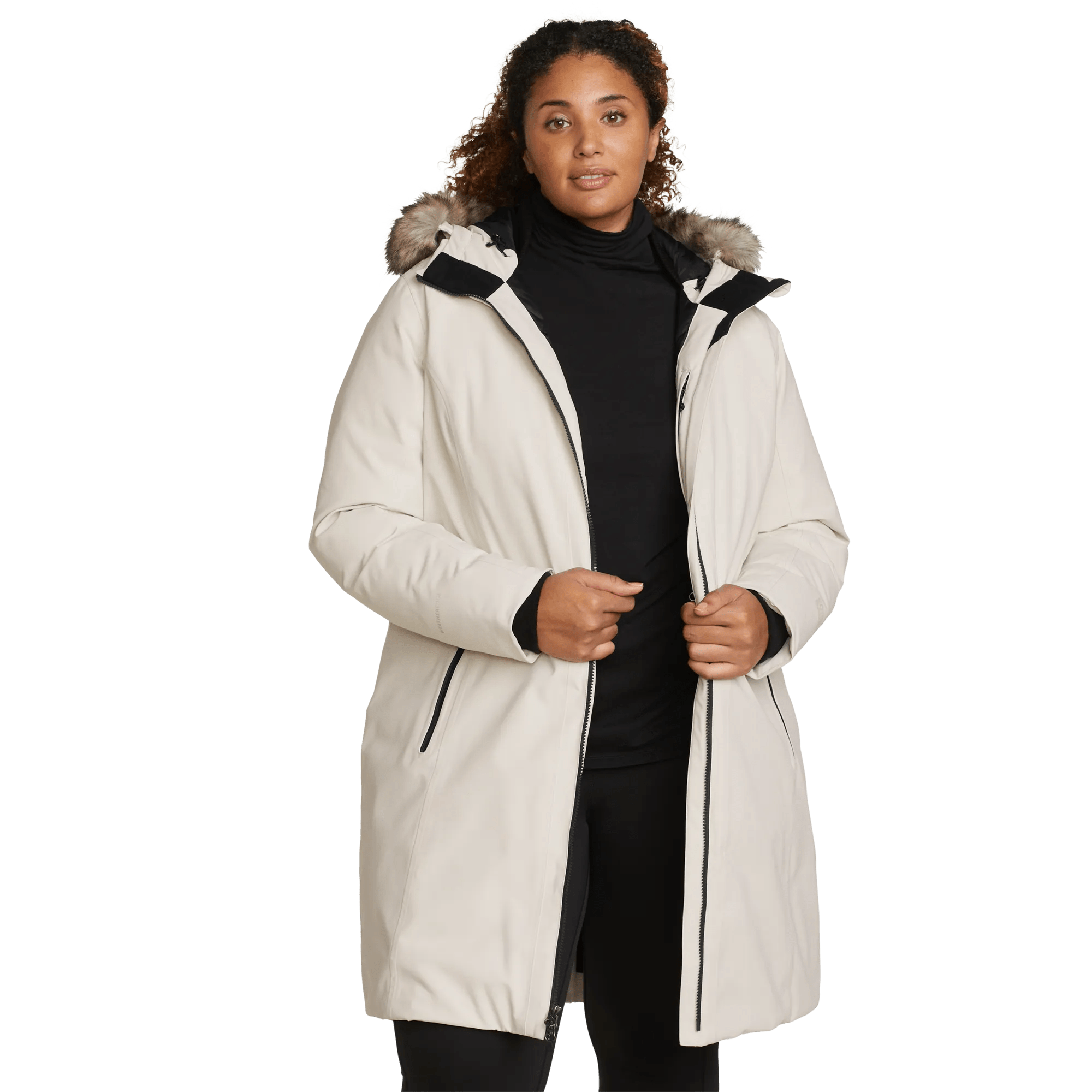 Women's Olympia Waterproof Down Hooded Stadium Coat