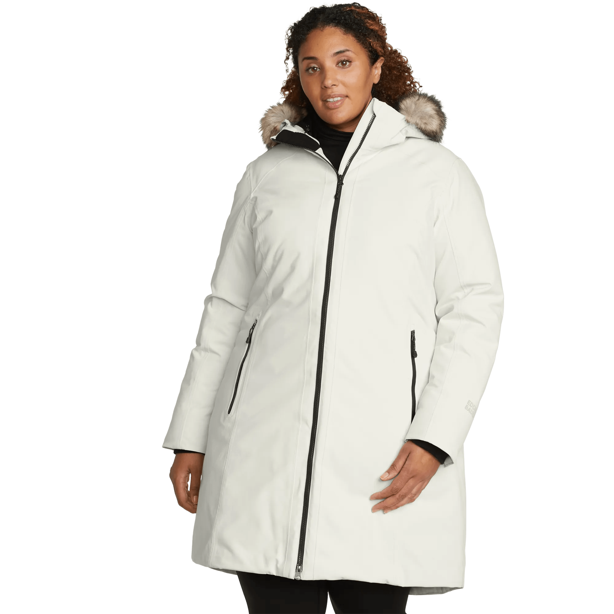 Women's Olympia Waterproof Down Hooded Stadium Coat - Image 4
